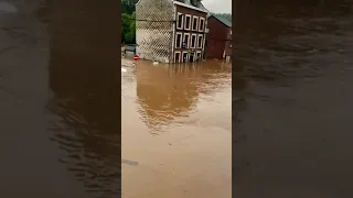 Наводнение в Бельгии. Город Льеж/Flooding in Belgium city of Liege. #shorts.