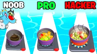 NOOB vs PRO vs HACKER | In Boil Run | With Oggy And Jack | Rock Indian Gamer |