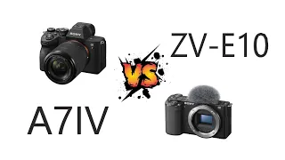 SONY  ZV-E10  или A7IV / 10 бит или 8 бит что выбрать, камера для блога