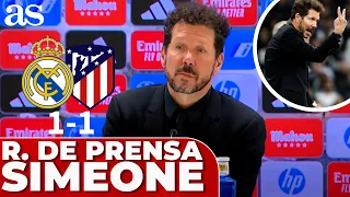 REAL MADRID 1 - ATLÉTICO 1 | SIMEONE, RUEDA PRENSA COMPLETA