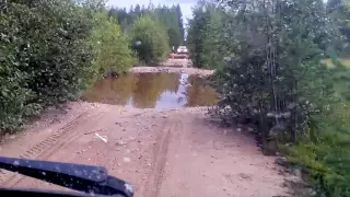 Водные препятствия по дороге на гору  Воттоваару.