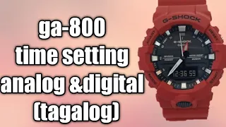ga-800 analog and digital setting  (tagalog)