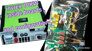 10kw invrex infini hybrid Solar inverter inside and terminal