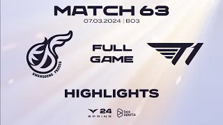 Full Highlights KDF vs T1 | Match 63 | LCK Mùa Xuân 2024