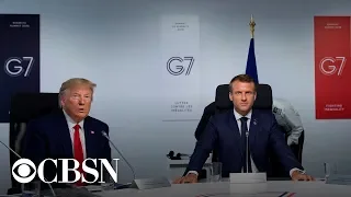 President Trump and President Macron hold joint press conference at G7 Summit, live stream