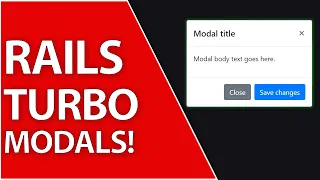 Turbo Frame Modals (Popups) | Ruby On Rails 7 Tutorial