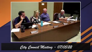 City Council Meeting - 07/05/22