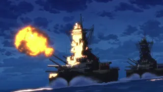 Yamato-class battleships firing compilation - Haifuri The Movie