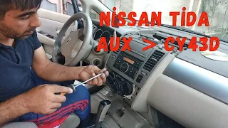 Nissan Tida * AUX  / USB / QOŞULMA QAYDASI  ( RADİO MAQNITOFON CY43D)