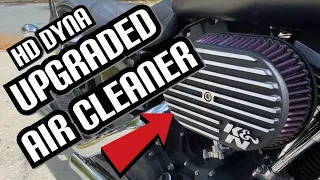 Upgraded K&N Air Cleaner for a Harley Davidson Dyna Street Bob!
