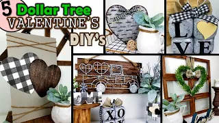 DOLLAR TREE FARMHOUSE VALENTINES DIY'S | TOP 5 DOLLAR TREE DIY'S | Faux Galvanized Decor