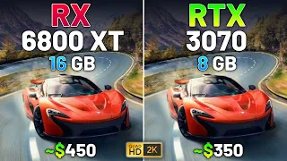 RX 6800 XT vs RTX 3070 - Test in 20 Games in 2024
