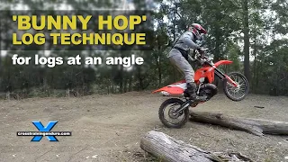 The 'bunny hop' log technique for logs at an angle!︱Cross Training Enduro