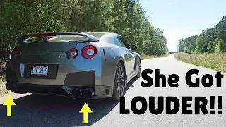 Nissan GT-R Armytrix Straight Pipe vs Stock Exhaust