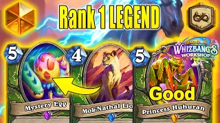 88% Winrate Rank 1 Legend Best Hunter Deck Ever In History At Whizbang's Workshop | Hearthstone