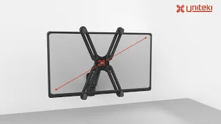 Крепление-адаптер для монитора или телевизора без VESA UNITEKI FP2 черный диагональ 13-27 дюймов