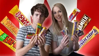 AUSTRALIANS TRYING CANADIAN CANDY [Vancouver, Canada]