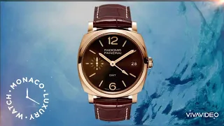 OFFICINE PANERAI RADIOMIR 1940 GMT 3 DAYS PAM00570 47mm Rose Gold Dial Brown