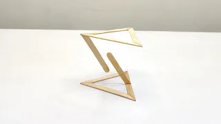 How to Make Anti-Gravity Suspension structure - Floating Table Diy with Popsicle Sticks