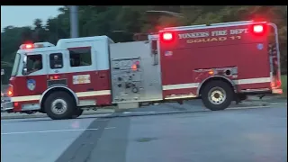 ***RARE*** Yonkers Fire Department COLLAPSE UNIT & SQUAD 11 Responding on Tuckahoe RD