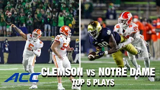 Top 5 Plays: Clemson vs Notre Dame (2020)