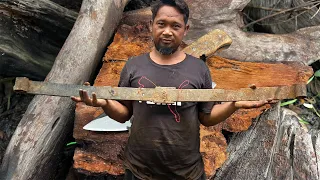 Knife Making : Forging a CLEAVER from a longest leaf spring | Work Hard