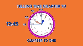 Telling Time  quarter to