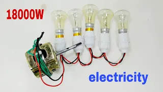 Free Energy Generator 18000W At Home For Working Free Electricity Using Magnetic Gear Copper Coil