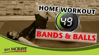 MORFIT Home Workout - BANDS & BALLS - 49