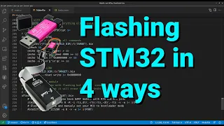 Flashing STM32 with ST-LINK, JLINK and UART Bootloader, cross platform | VIDEO 44