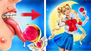 Como se Tornar uma Sailor Moon! Garota Estrela, Garota Lua e Garota Sol na Vida Real!