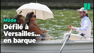 Au défilé Jacquemus, les Beckham étaient bien installés sur leur barque