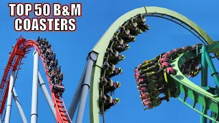 Top 50 Roller Coasters from Bolliger & Mabillard (B&M)