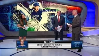 NHL Now:  Brock Boeser:  Discussing Brock Boeser`s return from injury  Nov 27,  2018
