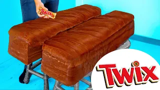 Giant Twix | How to Make The World’s Largest DIY Twix by VANZAI