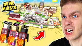 Znalazłem NOWE *WIELKIE MIASTO* AGENTIXA w którym UKRYWA TO… na WOJNĘ w Minecraft! 😱