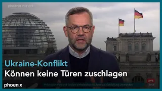 Michael Roth zum Ukraine-Konflikt und der Rolle Deutschlands am 05.01.22