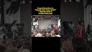 Crowd Reaction to Nirvana 'Smells Like Teen Spirit' Before it Was Released - #nirvana #music #shorts