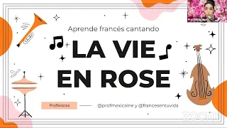 Aprende francés cantando LA VIE EN ROSE