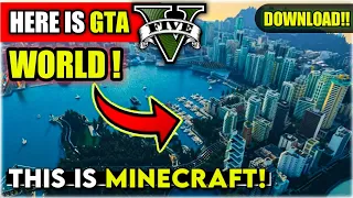 GTA V MAP FOR MINECRAFT PE || GTA V MAP IN MINECRAFT PE || GTA V IN MINECRAFT || HINDI