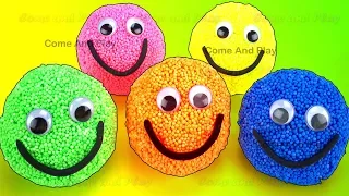 Play Foam Smiley Face Surprise Toys Talking Tom Cat Masha Mashem Fun for Kids