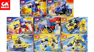 Unoffical Lego Transformers Set 8 in 2 Lw7060 Unoffical Lego