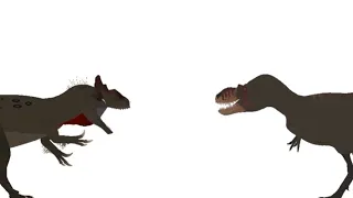 Allosaurus Vs Albertosaurus - A Sticknodes animations