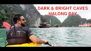 KAYAKING IN HIDDEN CORNER OF VIETNAM | DARK & BRIGHT CAVES HALONG BAY |  EXPLORING HALONG BAY