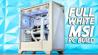 WHITE-THEMED PC Build - MSI GUNGNIR 300R | RTX 4070 GAMING X SLIM