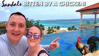 DAY 1 in Paradise | Bitten By A HUGE Chicken! | Sandals Royal Resort Barbados + Restaurants