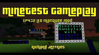 Minetest Gameplay EP432 LED-Marquee Mod