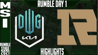 DK vs RNG Highlights | MSI 2021 Rumble Group Day 1 | DWG KIA vs Royal Never Give Up