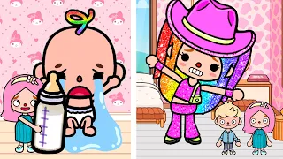 Mom Gave Birth To a Big Baby And She Became Giant BARBIE | Toca Life Story | Toca Boca