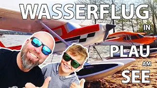 Wasserflugtreffen in PLAU am SEE ´22, E-flite Carbon Cub SS Cessna 150, RC scale floatplane airplane